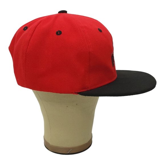 Ohio State Embroidered Logo Buckeyes Flat Short Brim Snapback Cap Baseball Hat - Picture 11 of 13